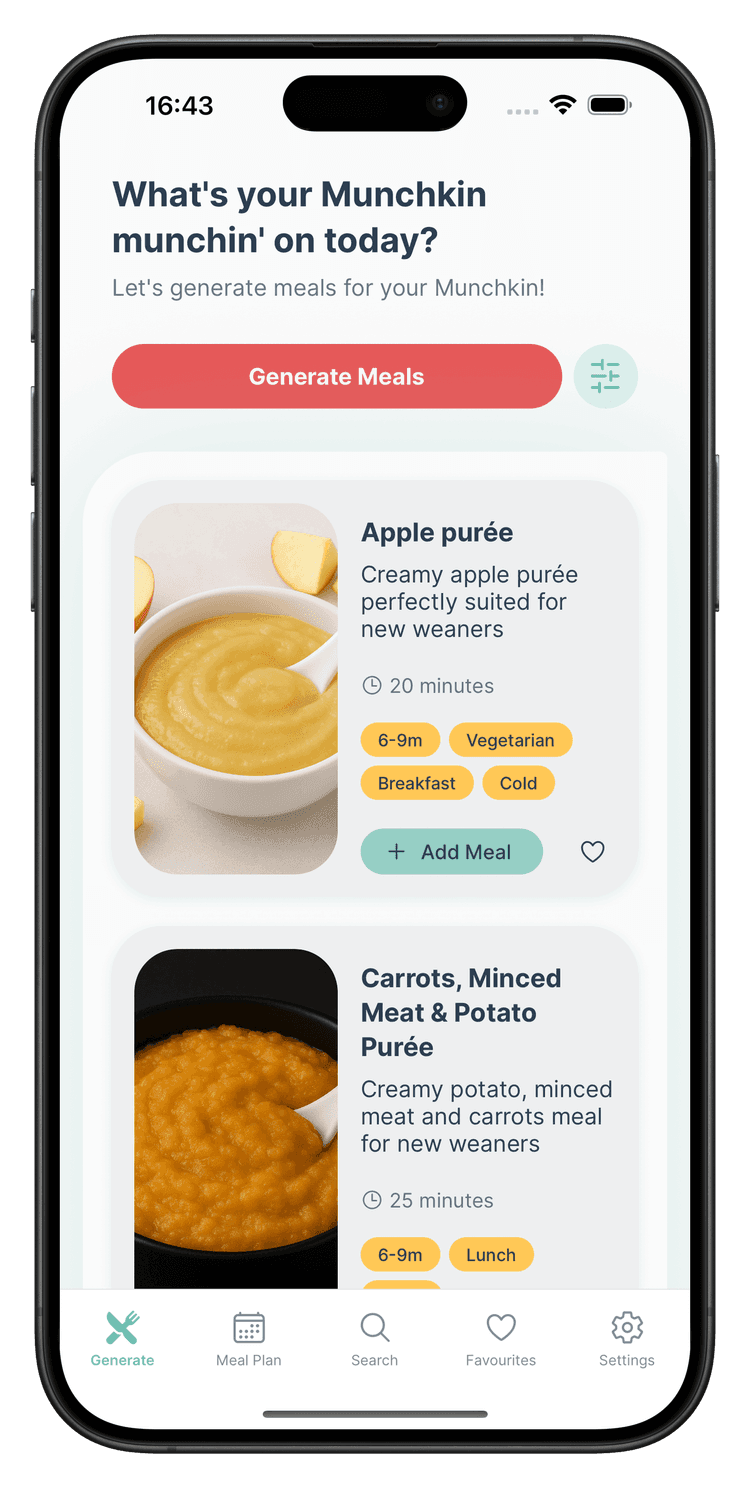MunchinMunchkins app generate screen preview